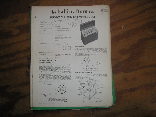 S-72 Receiver Service Manual  Hallicrafters